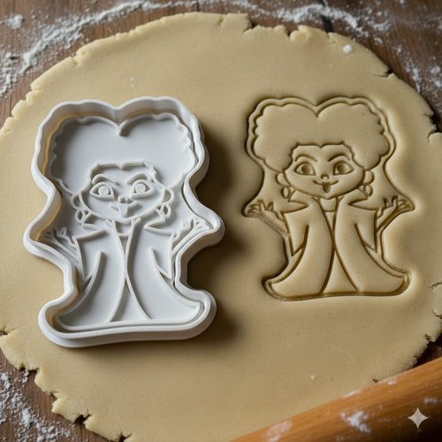 Emporte-piece sorciere hocus pocus 8cm - moule biscuit artisanal