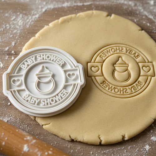 Emporte-piece baby shower - moule a biscuit artisanal 8 cm