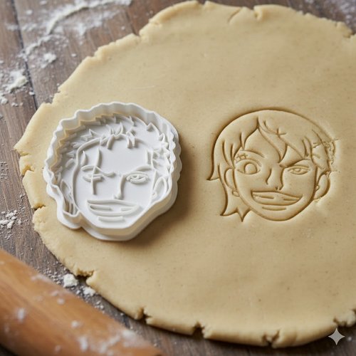 Emporte-piece one piece zoro - moule a biscuit artisanal 8 cm