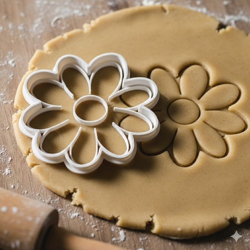 Emporte-piece fleur marguerite 8 cm - moule biscuit artisanal