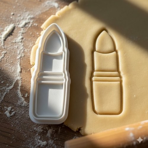 Emporte-piece rouge a levres 8 cm pour biscuits et patisserie