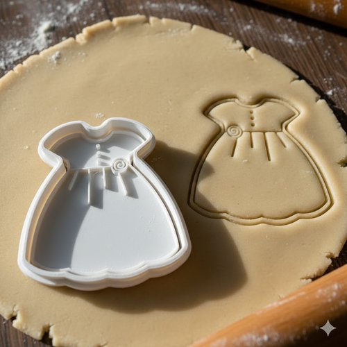 Emporte-pièce robe de bébé 8 cm - moule à biscuits artisanal