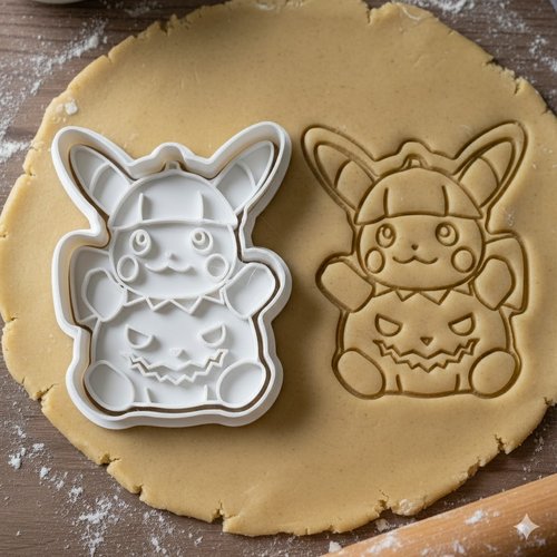 Emporte-piece pikachu halloween citrouille - moule biscuits 8 cm