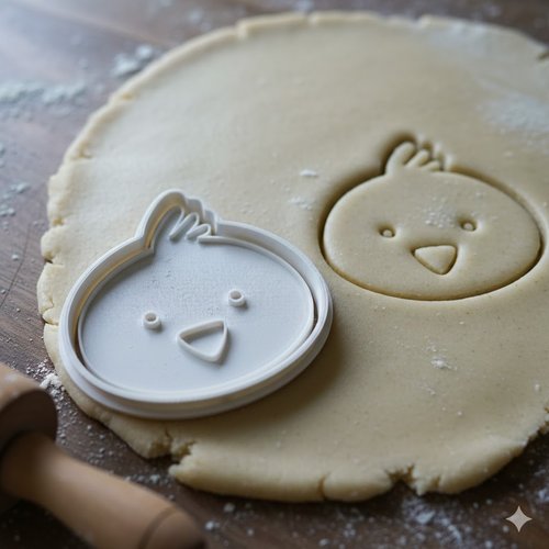 Emporte-piece poussin 8 cm - moule biscuit artisanal pour patisserie