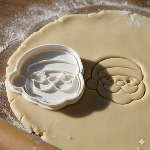 Emporte-piece pere noel 8 cm - moule a biscuit artisanal