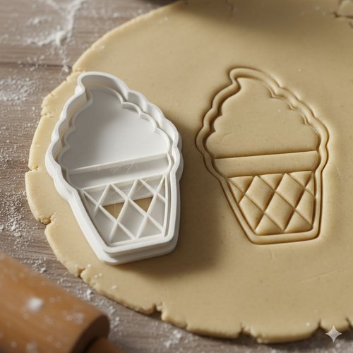 Emporte-pièce glace à l'italienne 8cm - moule à biscuit artisanal