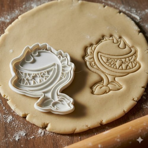 Emporte-piece plante carnivore - moule biscuit artisanal 8 cm