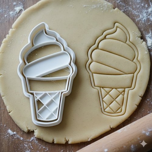 Emporte-pièce glace italienne 8 cm - moule biscuit artisanal