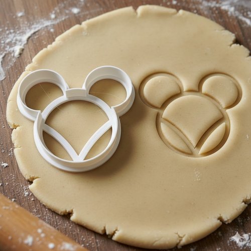 Emporte-pièce souris 8 cm - moule à biscuit artisanal noir