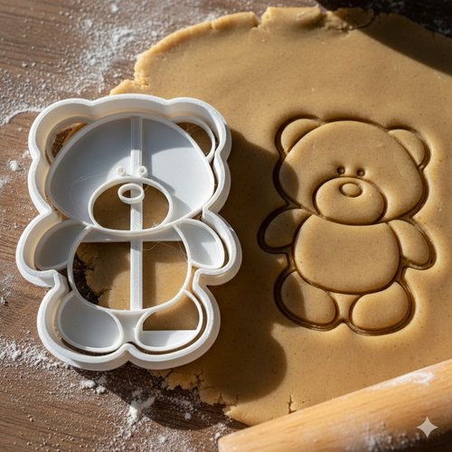 Emporte-piece ourson 8 cm - moule a biscuit artisanal ours mignon