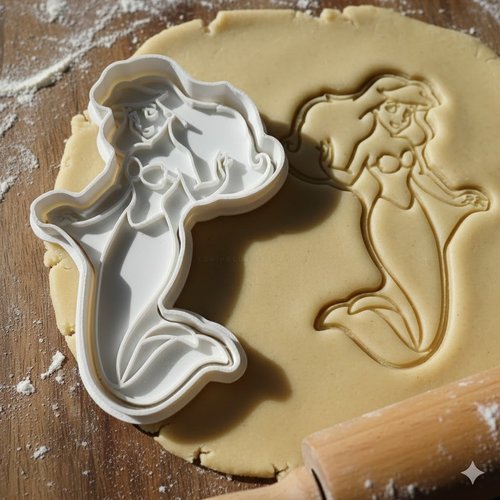 Emporte-piece sirene 8 cm - moule a biscuit pour patisserie artisanale