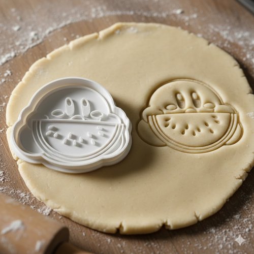 Emporte-piece kirby pasteque 8 cm - moule a biscuit artisanal