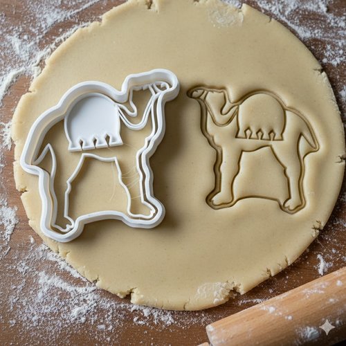 Emporte-piece chameau 8 cm - moule de patisserie artisanale noir