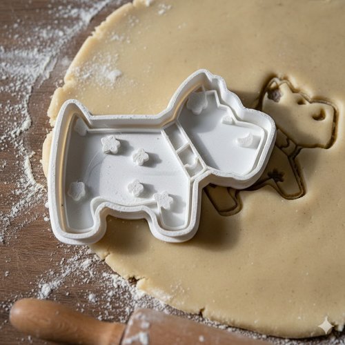 Emporte-piece chien scottie 8 cm - moule biscuit artisanal