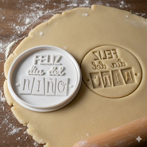 Emporte-pièce feliz día del niño - moule à biscuit artisanal 8 cm