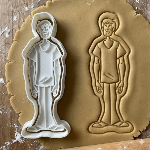 Emporte-pièce shaggy norville rogers - moule à biscuit scooby-doo 8 cm