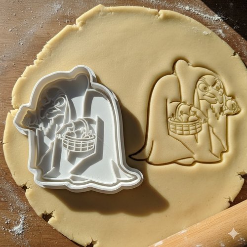 Emporte-piece sorciere blanche-neige disney - moule biscuit 8 cm
