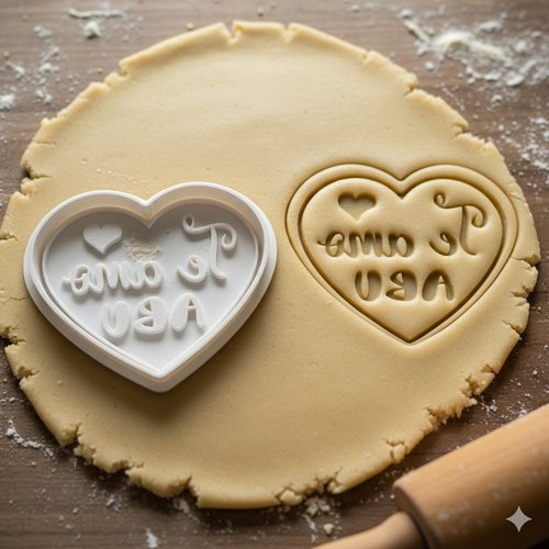 Emporte-piece coeur te amo abu - moule biscuit 8 cm artisanat