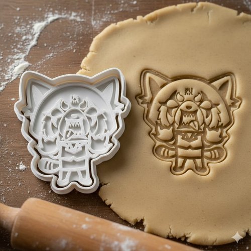 Emporte-piece retsuko rage aggretsuko 8 cm - moule biscuit artisanal