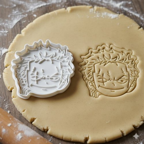 Emporte-piece manga guerrier 8 cm - moule biscuit artisanal