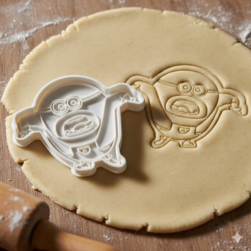 Emporte-pièce minion rigolo 8 cm - moule biscuit artisanal