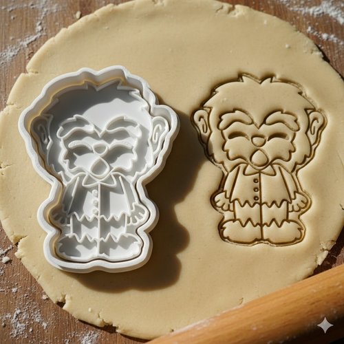 Emporte-piece loup-garou 8 cm - moule biscuit artisanal