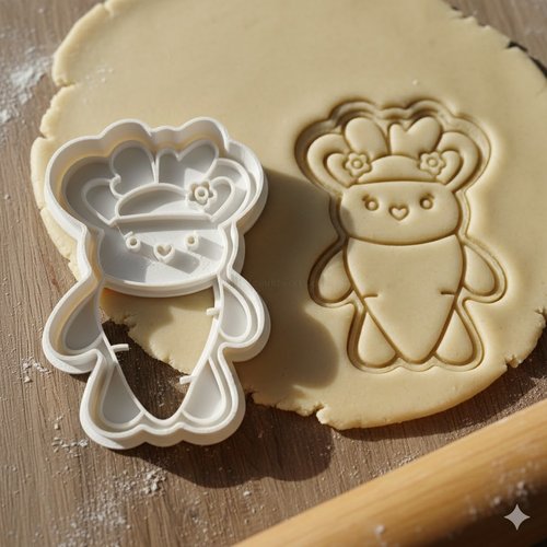 Emporte-piece lapin chef 8 cm - moule a biscuit artisanal