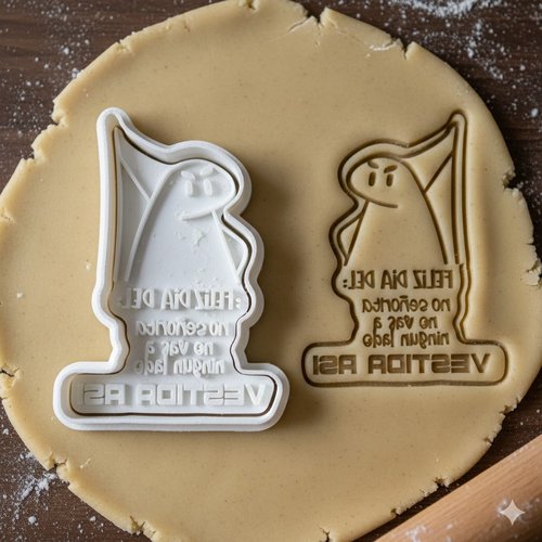 Emporte-pièce flork humoristique 8cm - moule biscuit artisanal noir