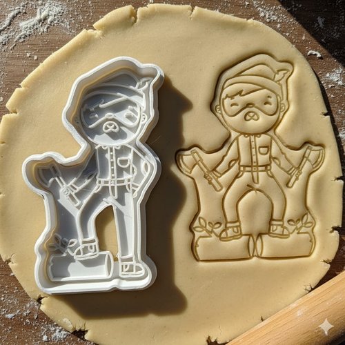 Emporte-piece bucheron artisan - moule biscuit pour patisserie 8 cm