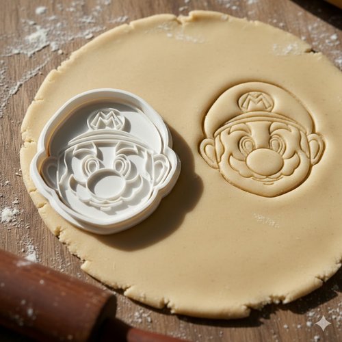 Emporte-pièce mario pour biscuits et pâtisserie - 8 cm