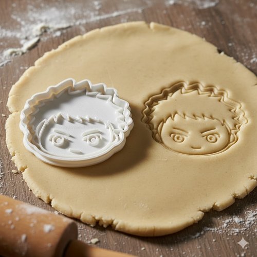 Emporte-piece manga garcon - moule a biscuit artisanal 8 cm