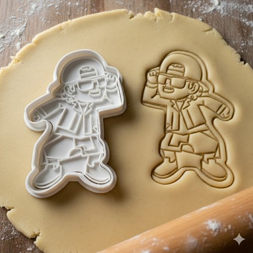 Emporte-pièce personnage urbain 8cm - moule biscuit artisanal