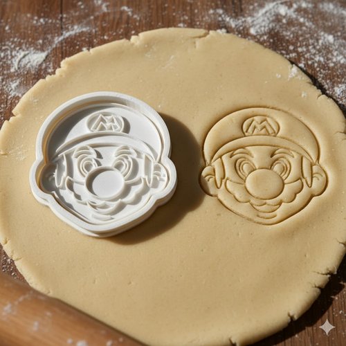 Emporte-pièce mario pour biscuits et pâtisserie - 8 cm