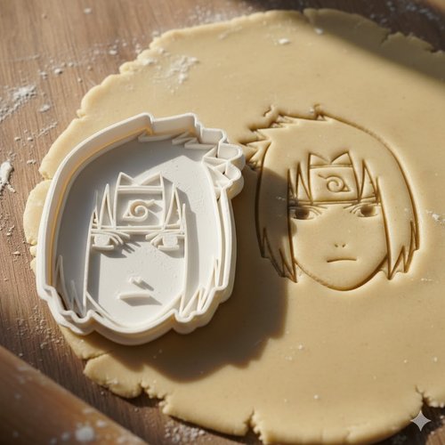 Emporte-piece sasuke naruto 8cm - moule biscuit manga artisanal