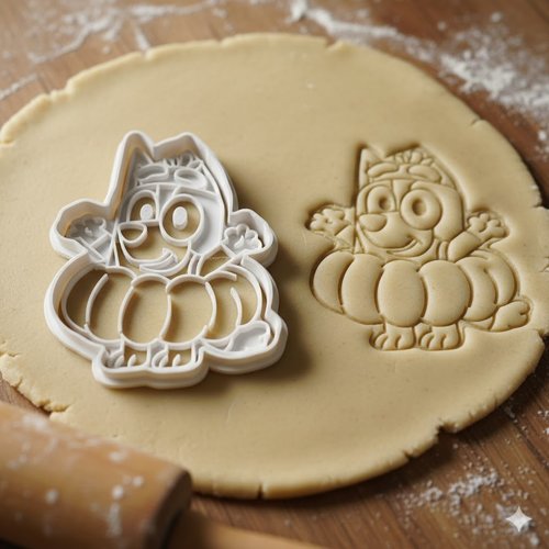 Emporte-piece chien citrouille halloween 8 cm - moule biscuit artisanal