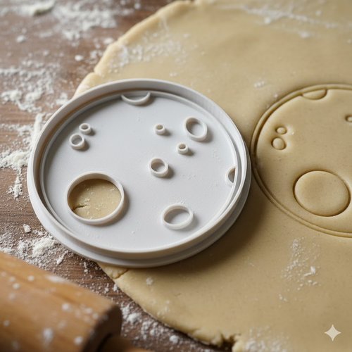 Emporte-piece lune 8 cm - moule artisanal pour biscuits et patisserie