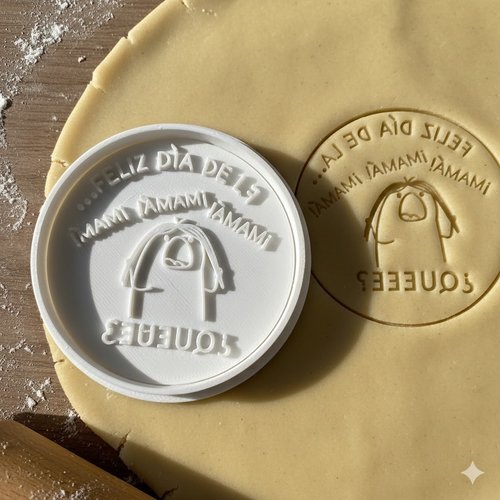 Emporte-piece feliz dia de la mami - moule biscuit 8 cm