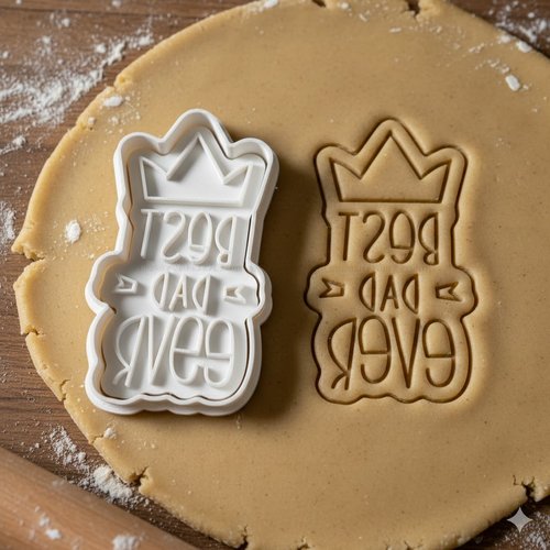 Emporte-piece best dad ever - moule a biscuits fete des peres 8 cm