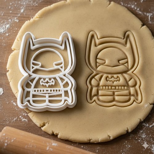Emporte-piece batman super-heros - moule biscuit artisanal 8 cm