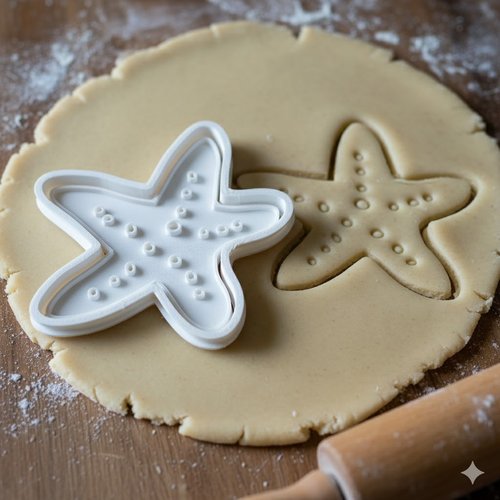 Emporte-piece etoile de mer 8 cm - moule patisserie artisanal