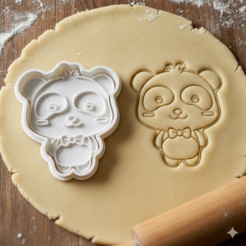 Emporte-piece panda 8 cm - moule pour biscuits et pate a sucre