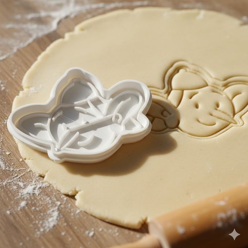 Emporte-piece souris elfe pour biscuits et pate sablee - 8 cm