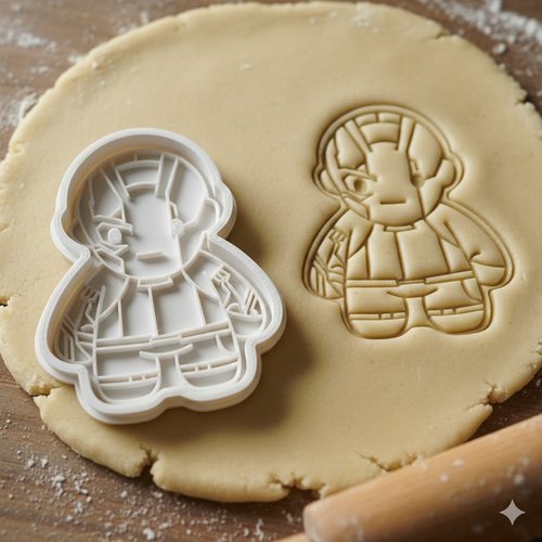 Emporte-pièce cyborg cyborg - moule biscuits pâtisserie 8 cm