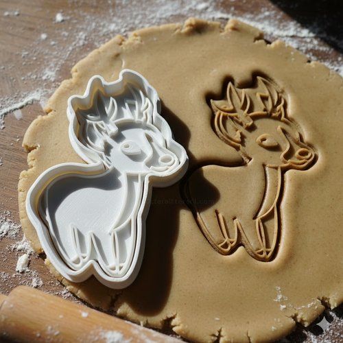 Emporte-piece cerf bambi 8 cm - moule biscuit artisanal