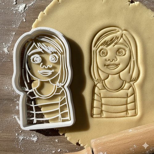 Emporte-piece riley inside out - moule a biscuit personnage 8 cm