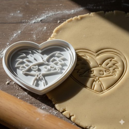 Emporte-piece arnold coeur - moule biscuits hey arnold 8 cm