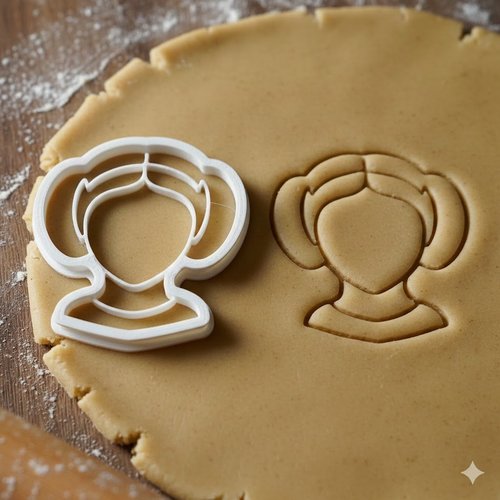 Emporte-piece princesse leia star wars - moule biscuit 8 cm