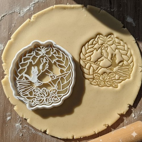 Emporte-piece kiki la petite sorciere artisanal - moule biscuit 8 cm
