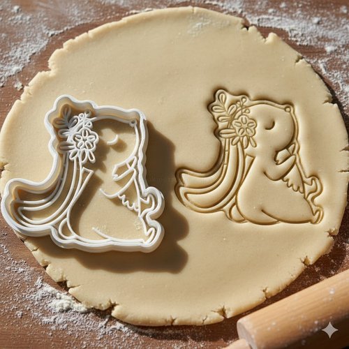 Emporte-pièce lapin de pâques bohème - moule biscuit artisanal 8 cm