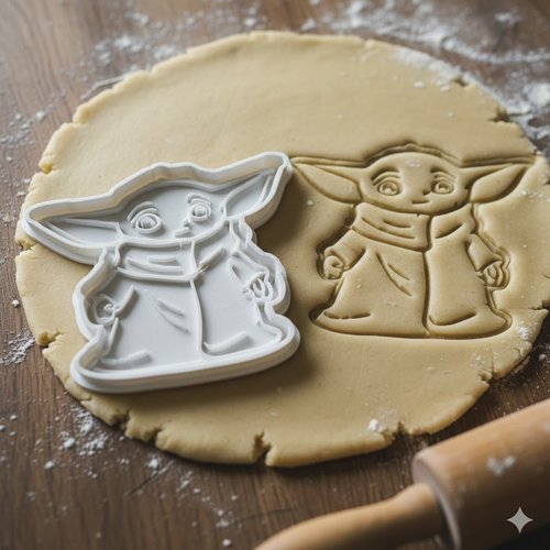 Emporte-piece bebe yoda grogu - moule biscuits 8 cm